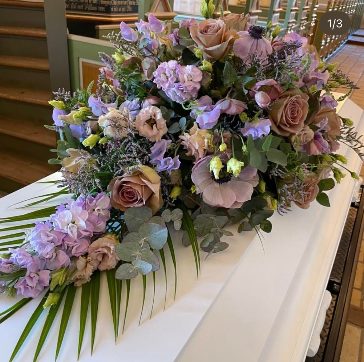 Kistedekoration - Frk. Mollies Blomsterværksted