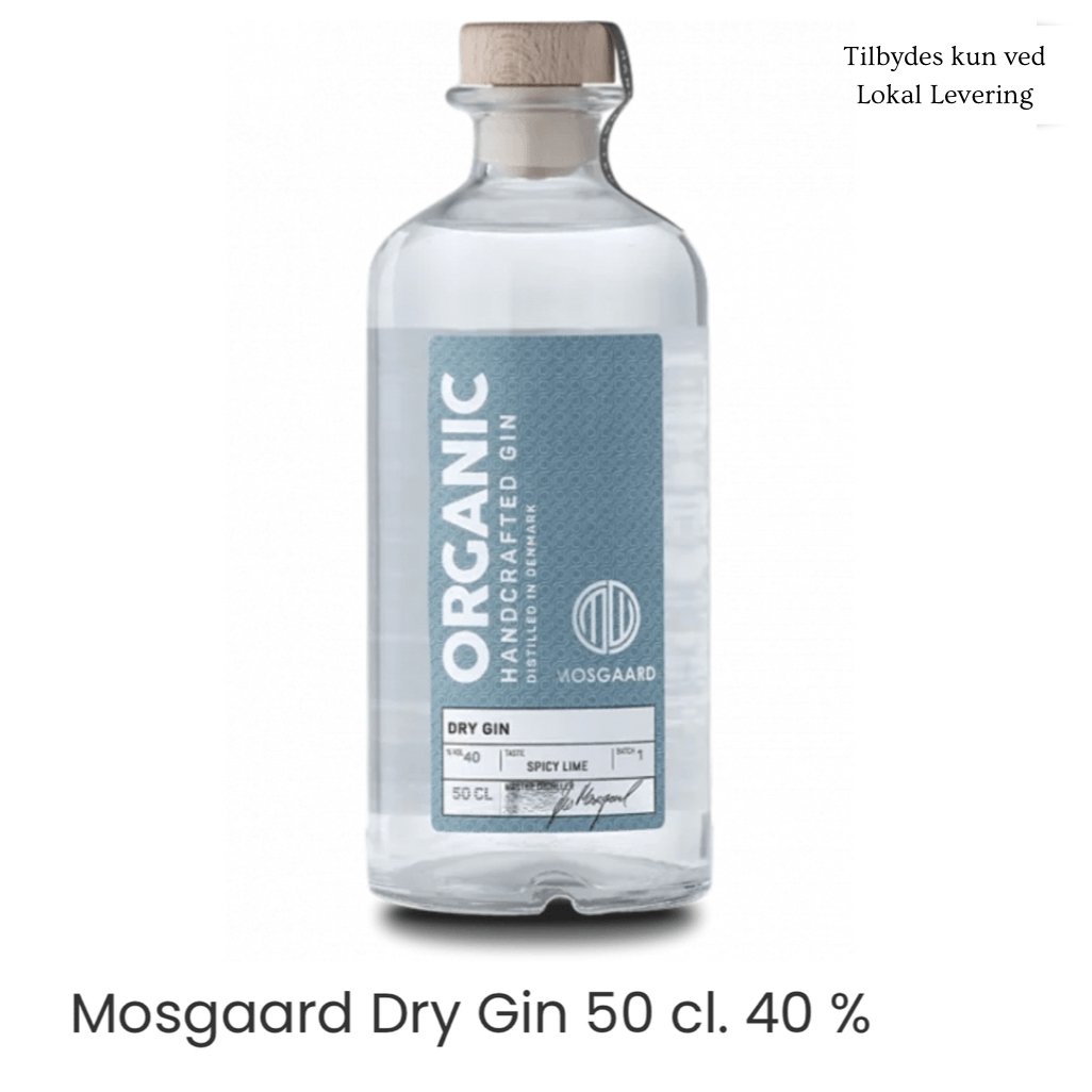 Mosgaard Dry Gin 40 % 50 cl - Frk. Mollies Blomsterværksted