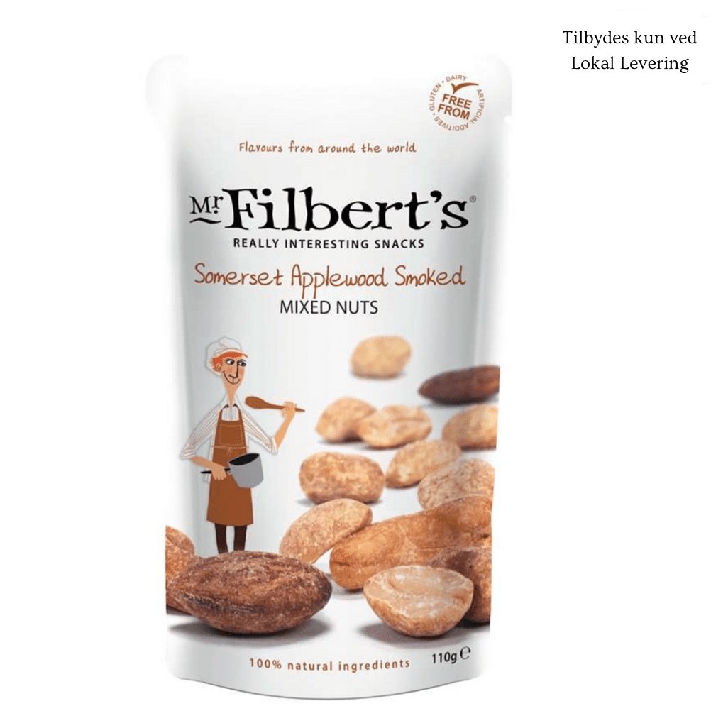 Mr. Filberts Somerset Applewood Smoked Mixed Nuts 100 gr. - Frk. Mollies Blomsterværksted